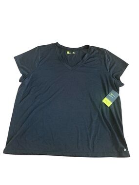 Xersion Women’s Short Sleeve T -Shirt Quick-Dri Stretch in Black Size 2X NWT